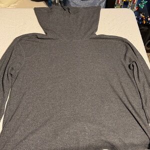 Lane Bryant Cowl Neck Grey Shimmer Sweater